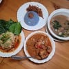 มัสมั่นเนื้อ แกงรัญจวน ข้าวมันอัญชัน ส้มตำแสนสำราญ