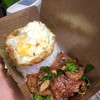 ข้าวกะเพราเบค่อน+ไข่ดาว