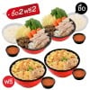 Set A (ซื้อ 2 ฟรี 2) สุกี้นาเบะ ชุดรวมหมู พร้อมข้าวญี่ปุ่น 2 ที่ ฟรี ชาบูรวมผัดแ