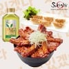 KOREAN PORK RIBS DON 6 PCS+GYOZA 6 PCS+(BT)SUKISHI GREEN TEA SET