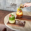 Snowy Yuzu Espresso (105.-) 
น้ำยุซุปั่นบวกช็อตกาแฟเข้มข้น ได้รสชาติความสดชื่นต