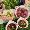 เซตหมูจุ่มชุดเล็ก เสริฟพร้อมน้ำจิ้มแจ่วรสเด็ด🤤