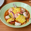 ยำข้าวโพดกุ้งสุก