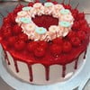 Red Raspberry Cream Cake (3 ปอนด์)