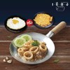 ข้าวปลาหมึกกระเทียม+ไข่เจียวหรือไข่ดาว