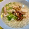 ข้าวต้มเนื้อและพุงปลาช่อน