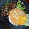 ผัดกระเพรา เนื้อตุ๋น เอ็นตุ๋น ไข่ดาวราดข้าว 🌟🌟🌟🌟