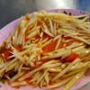 ไม่มีถั่วฝักยาว เส้นหนา รสชาติประหลาด ไม่อร่อย