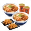 [ชุดพิเศษ ลด 50%] คัตสึด้งปลากะพง ราดไข่ 2 ชาม + ไก่คาราเกะ 2 จาน + ชาเขียวเย็น 