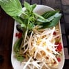 ชุดผักที่ทางร้านเสิร์ฟมาพร้อมกัน