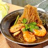 กุ้งตัวใหญ่พร้อมวุ้นเส้นที่อบมารสชาติเข้าเส้นมาก รสชาติเข้มข้น ไม่มันเยิ้ม