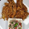 เห็ดเข็มทองทอดกรอบๆราดน้ำยำสูตรโบราณ หอมกระทิกลมกล่อมครบทุกรสชาติ