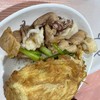 หมูหมึกกระเทียมไข่เจียว