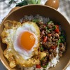 กระเพราเนื้อสับไข่ดาว