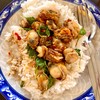 ข้าวผัดกะเพราหอยเชลล์ 