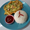 ข้าว+ไข่เจียวกุ้ง 80 บาท