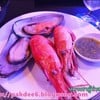 หอยแมลงภู่นิวซีแลนด์และกุ้งต้ม จิ้มกับน้ำจิ้มซีฟู้ด