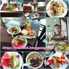 สลัด ขนมจีนแกงเขียวหวาน และต้มเลือดหมูอร่อย อาหารรสชาติดีเกินคาด คุ้มค่าเสียหาย