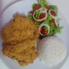 Fried Chicken with Rice ข้าวหน้าไก่ทอด