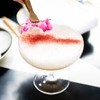 Welcome Drink น้ำสับปะรดผสมกับชาเสาวรส มะม่วง น้ำมะนาวท็อปด้วยฟองกรีนที