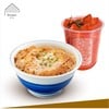 ชาบราวน์ คาเฟ่ + คัตสึด้งไก่ ราดไข่(ใหญ่)
