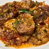 Pork chateaubriands pan seared Castilian pisto with Iberico and sepher potatoes 