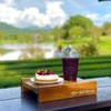  " Fresh Fruit Cake "(150THB) & " Mulberry Juice "(100THB) 