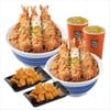 [Flash Menu] - คัตสึด้งกุ้ง ราดไข่ 2 ชาม + ไก่คาราเกะ 2 จาน + ชาเขียวเย็น 16 ออน