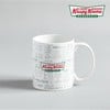 KRISPY KREME MUG BOW TIE GREY 12 OZ.