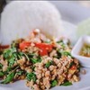 กะเพราหมูสับ (ราดข้าว)
฿65