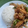 ข้าวหน้าปีกตะเกียบพริกกระเทียม