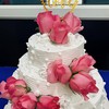 เค้กเต่งงานดอกไม้สด
