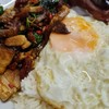 กระเพราหมูราดข้าว+ไข่ดาว