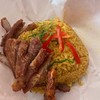 ข้าวคลุกพริกแกงหมูทอด อร่อยมากเลย เผ็ดกำลังดี 