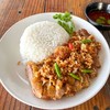 หมูทอดฟ้าผ่า+ข้าวสวย