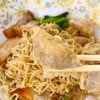 บะหมี่แห้งเกี๊ยวกุ้ง หมูแดง 