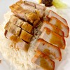 ข้าวหมูกรอบ + หมูแดง 