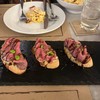 Roast Beef Whipped Feta & Edamame Breuschetta 240 b