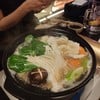 นาเบะหม้อไฟญี่ปุ่น ซุปอร่อย มีชุดผัก กับเนื้อมาให้ด้วยครับ ซุปเติมได้เรื่อยๆ 