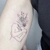 Fineline tattoo by nancy