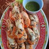 กุ้งมันแก้วเผา