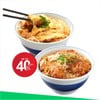 คัตสึด้งไก่ ราดชีส + คัตสึด้งปลากะพง ราดไข่ ลด 40%