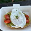 poach egg & avocado with toast 