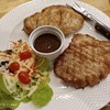 สเต็กหมู + ไก่