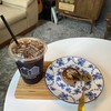 Iced americano+เปี๊ยะลาวา คู่กันอร่อยมากครับ