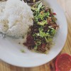 ข้าวหมูกรอบคั่วพริกเกลือ