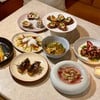 truffle French toast, Akami Tuna tartare, Pasta Uni, Oyster, Bisou fried chicken