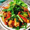 กระเพราไก่ทอด
