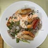 ยำวุ้นเส้นหมูสับกุ้งสด