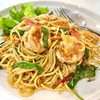 สปาเก็ตตี้ไข่กุ้งมันกุ้ง